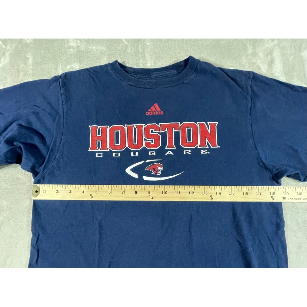 Adidas Houston Cougars T-Shirt Mens Medium Blue 2011 The Go-To Tee - Picture 2 of 8